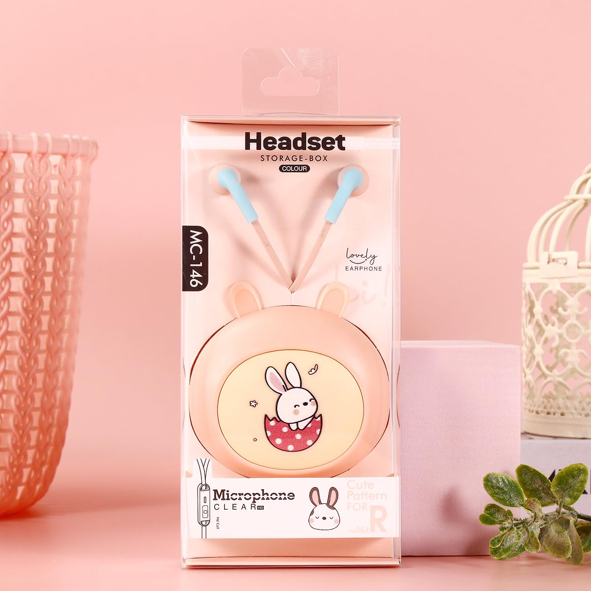 Amazon.co.jp: QearFunXD かわいいウサギ イヤホン 有線イヤホン